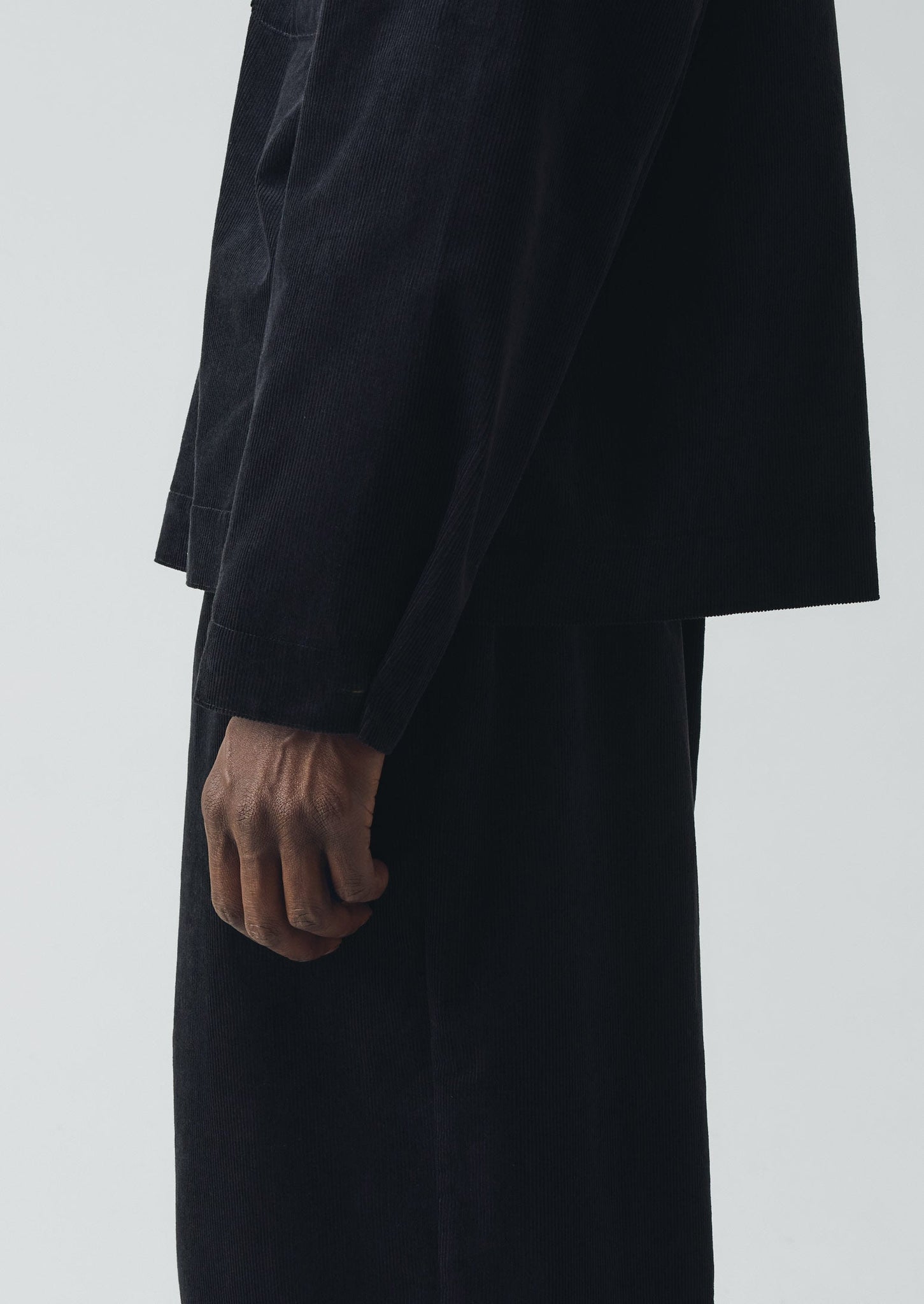 Organic Cord Smock Popover Shirt | Midnight