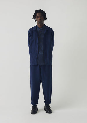 Alfie Garment Dyed Herringbone Pants | Dark Indigo | TOAST