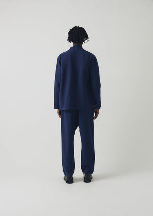 Alfie Garment Dyed Herringbone Pants | Dark Indigo | TOAST