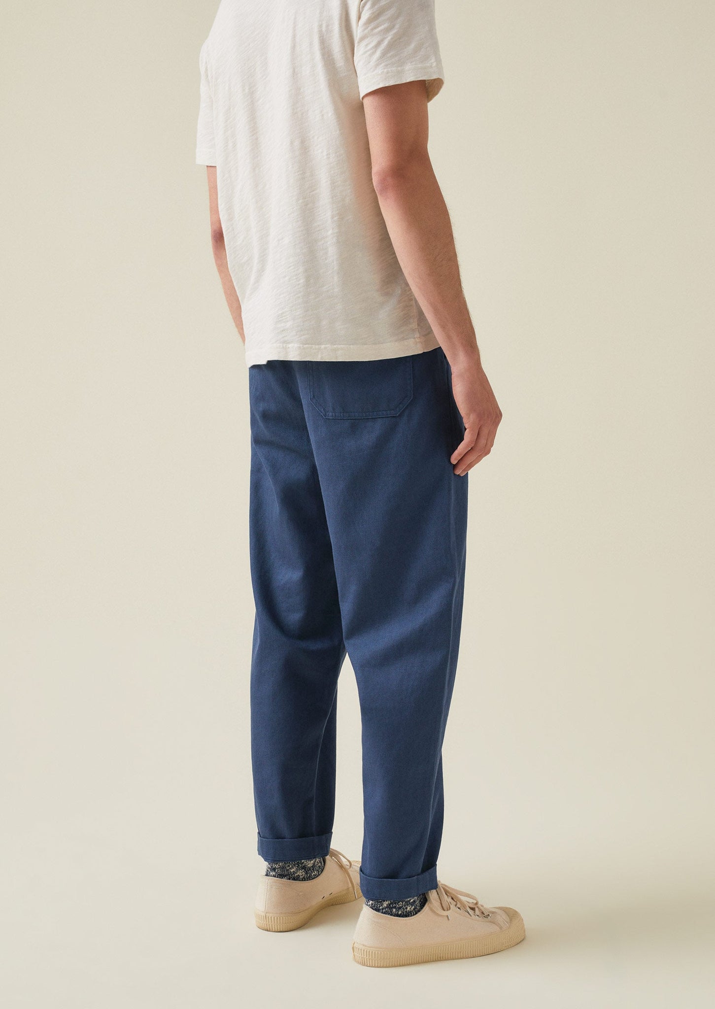 Duncan Exaggerated Tapered Pants | Delft Blue