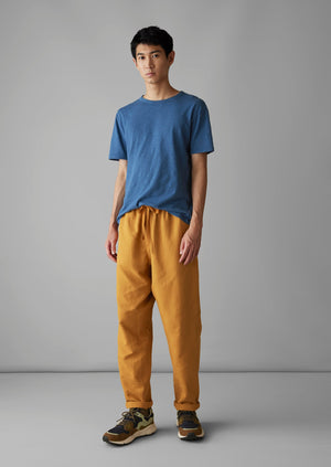 Alfie Garment Dyed Herringbone Pants | Mustard