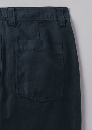 Norv Cotton Linen Tapered Pants | Dark Navy