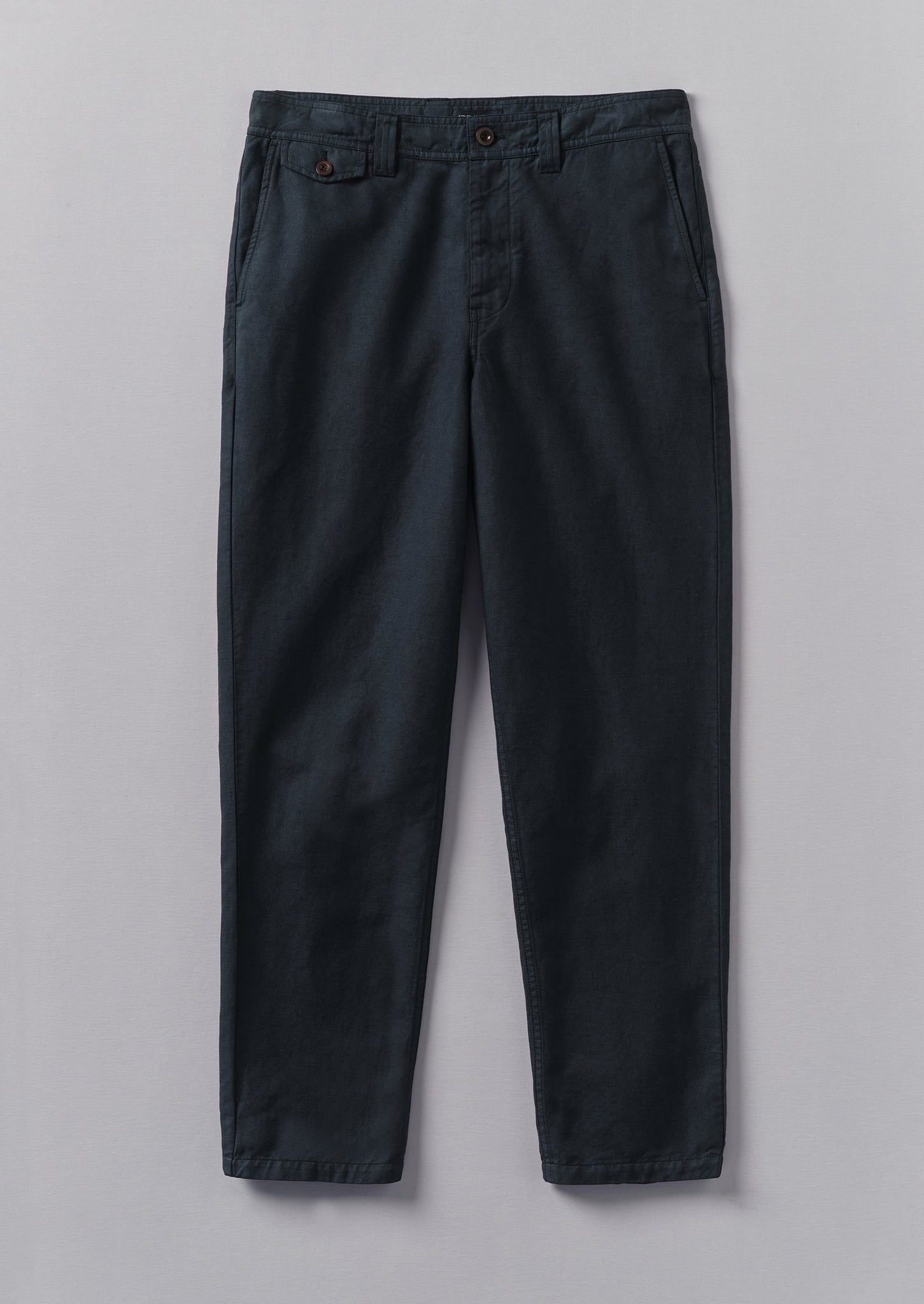 Norv Cotton Linen Tapered Pants | Dark Navy