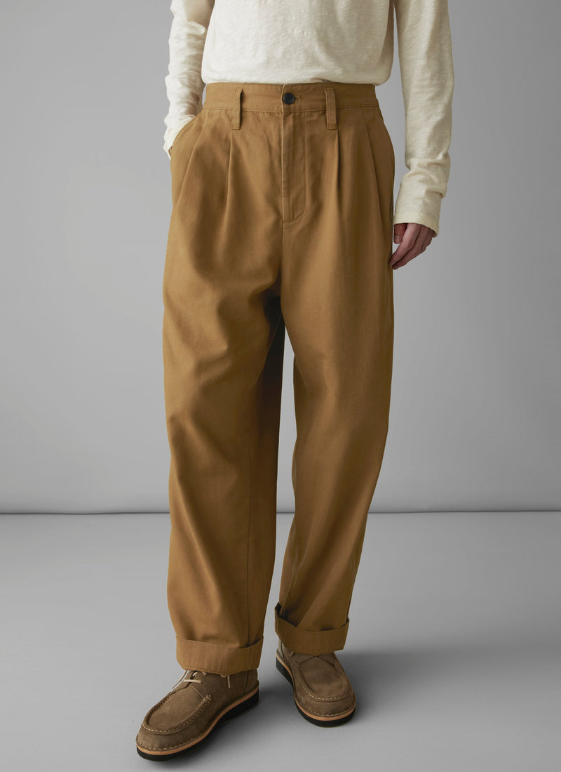 Bill Cotton Canvas Wide Leg Pants | Acorn