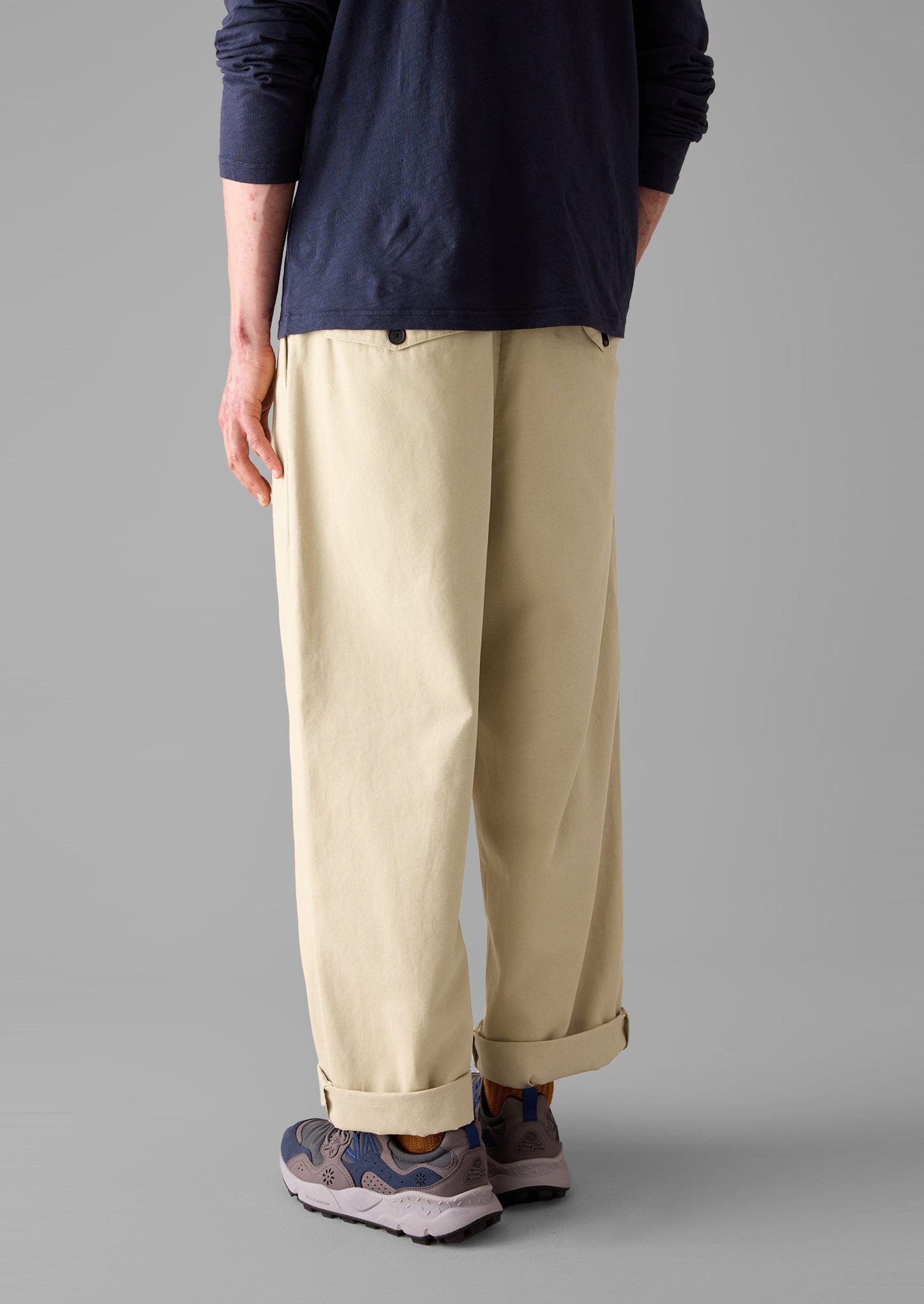 Bill Cotton Wide Leg Pants | Stone