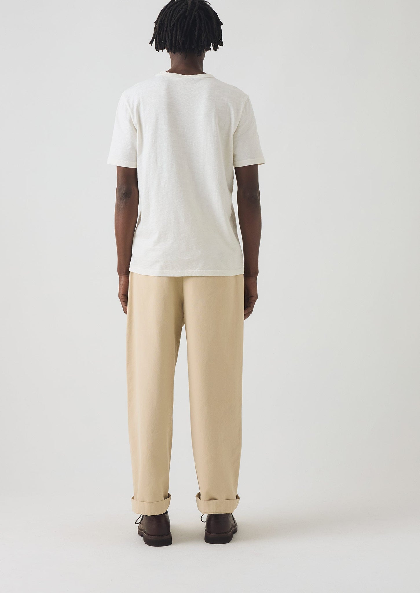 Bill Cotton Canvas Wide Leg Pants | Stone