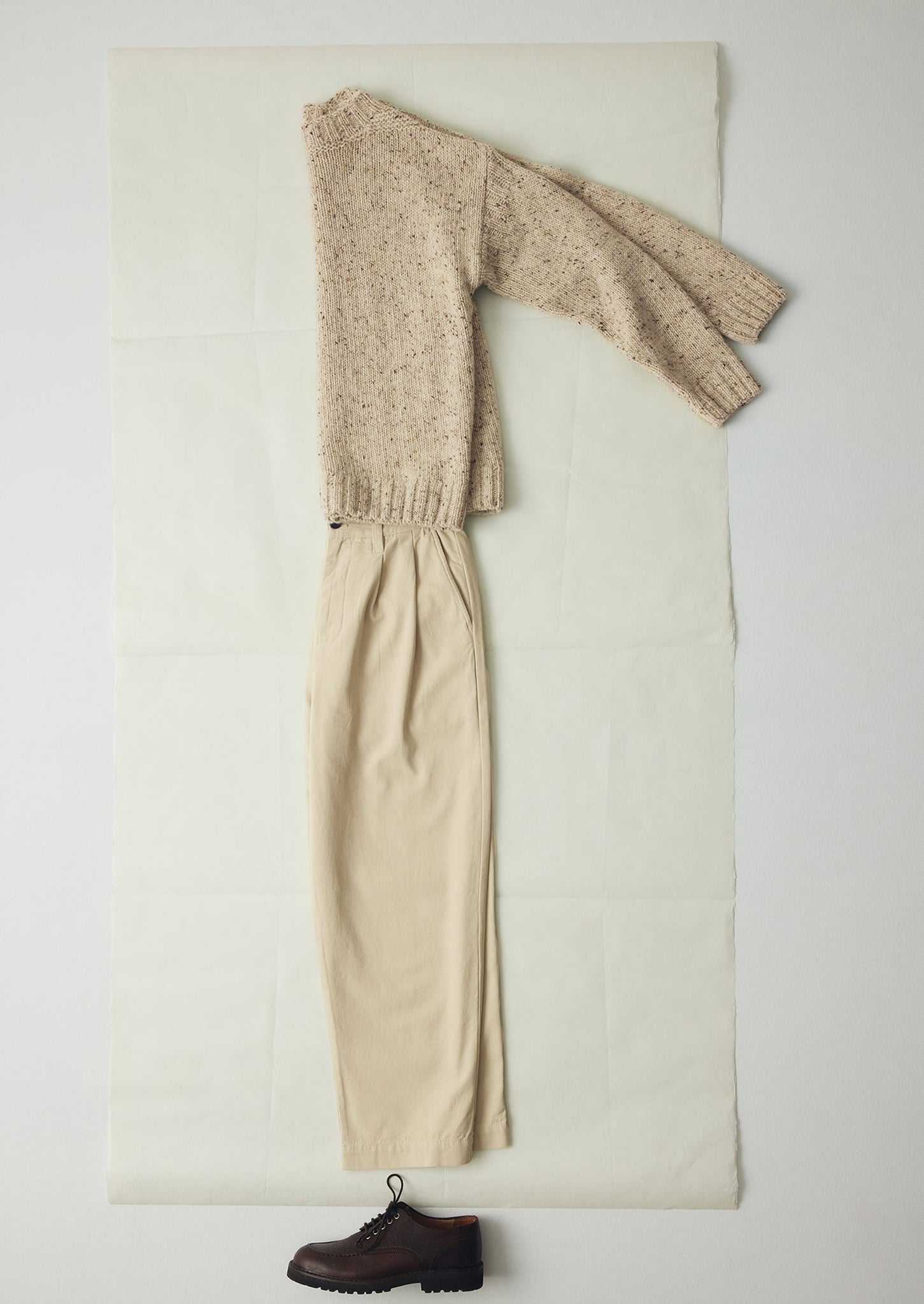 Bill Cotton Canvas Wide Leg Pants | Stone
