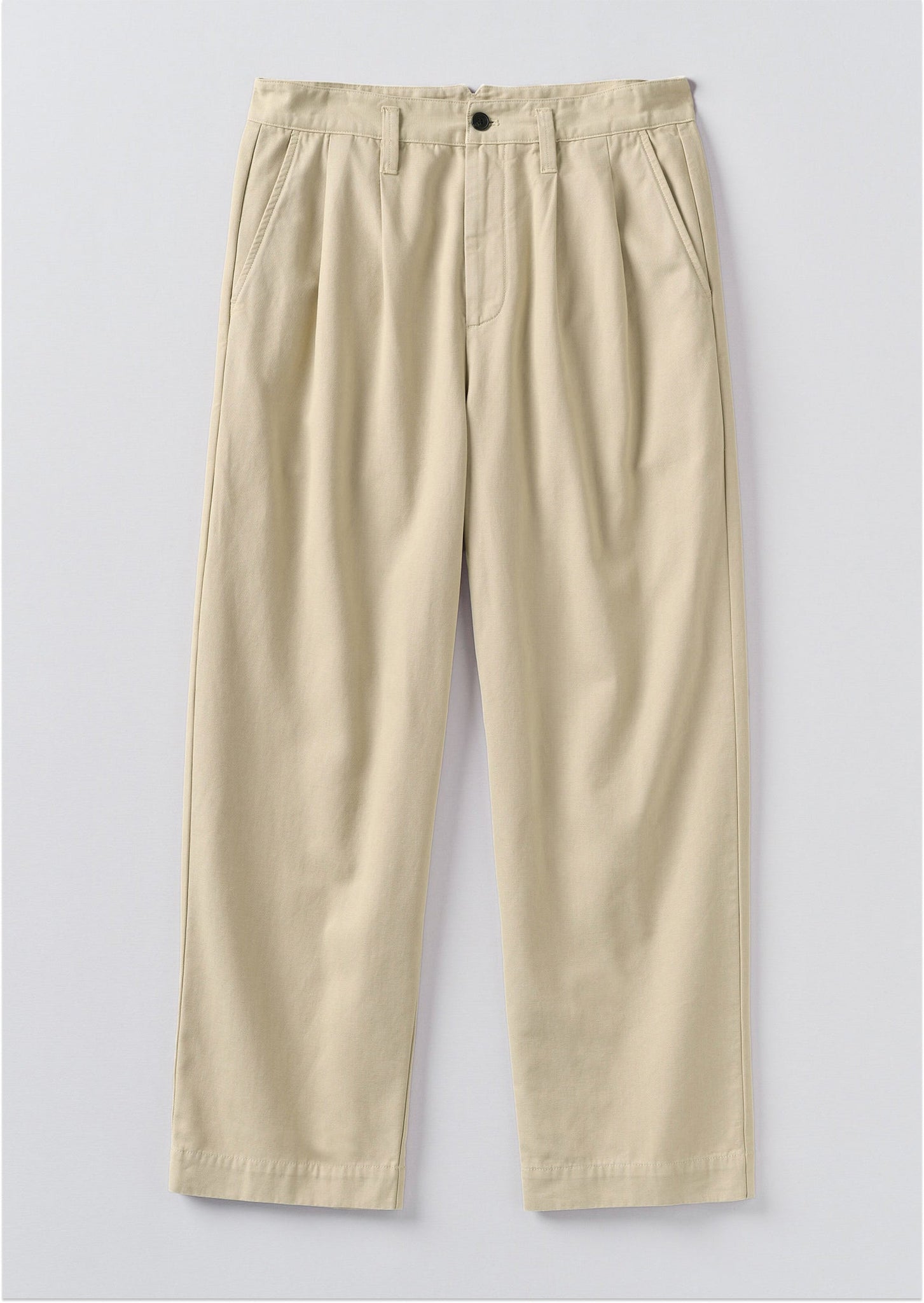 Bill Cotton Canvas Wide Leg Pants | Stone
