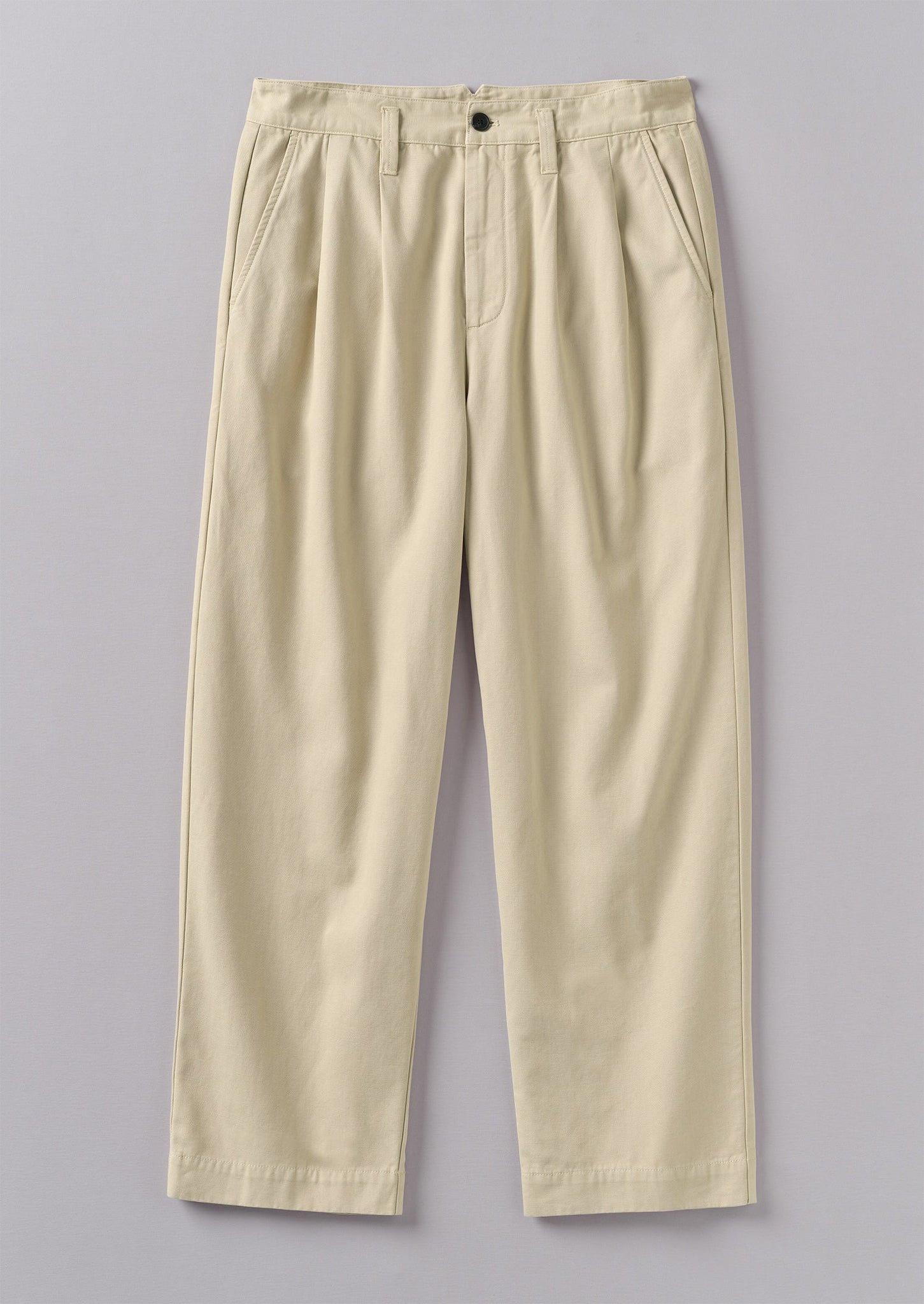 Bill Cotton Wide Leg Pants | Stone