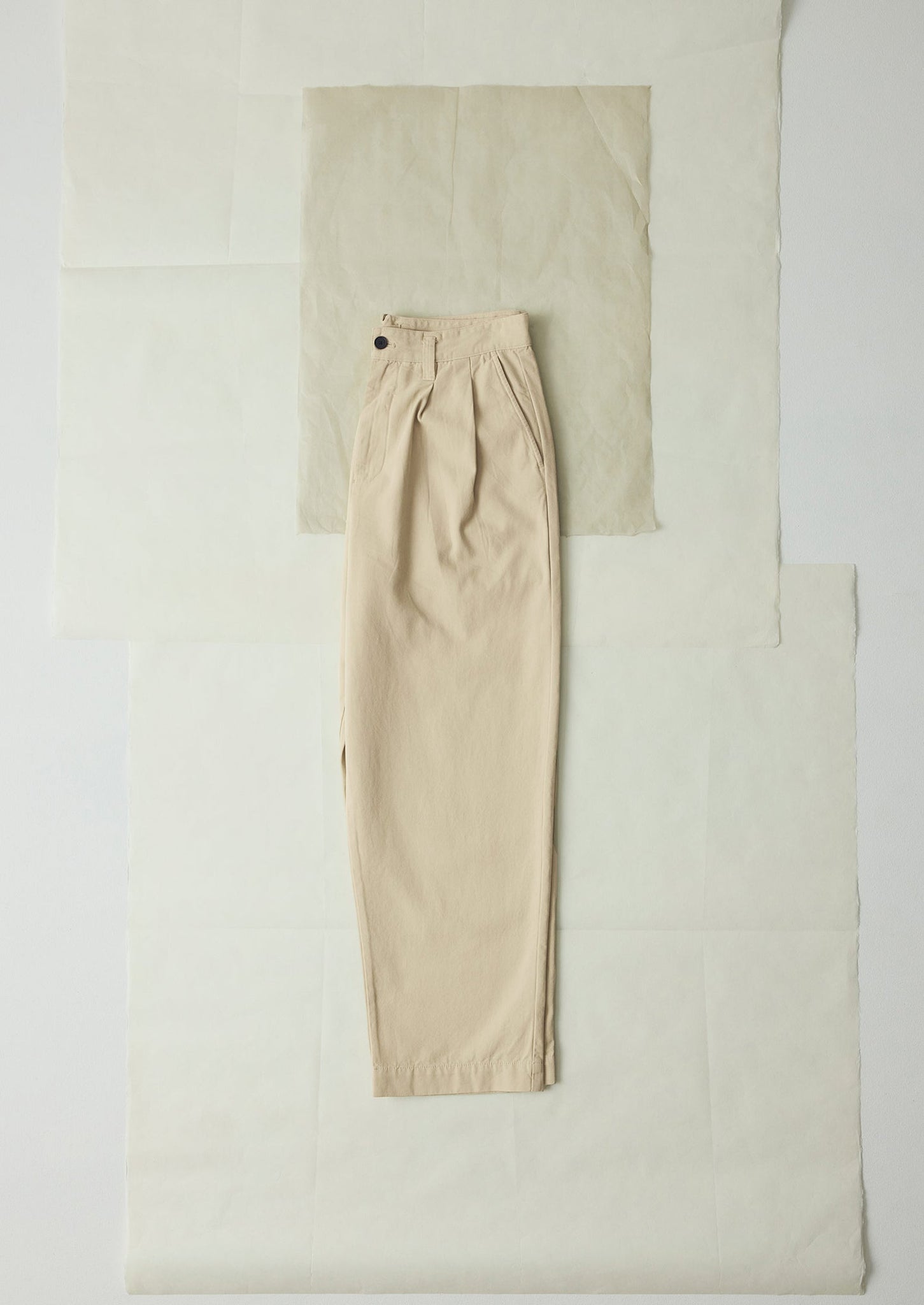 Bill Cotton Canvas Wide Leg Pants | Stone