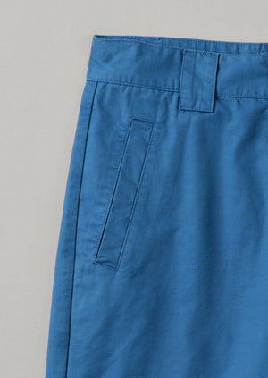 Garment Dyed Organic Cotton Tapered Pants | Flask Blue | TOAST