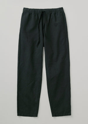 Alfie Garment Dyed Herringbone Pants | Washed Black