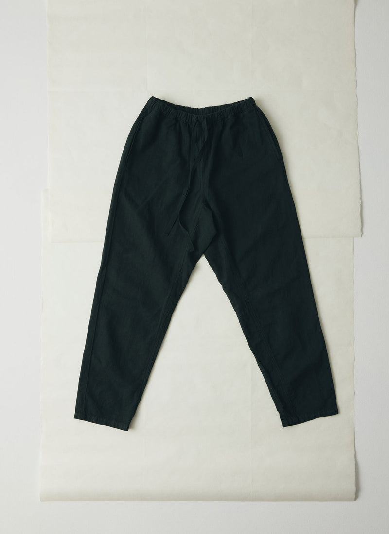 Alfie Garment Dyed Herringbone Pants | Washed Black