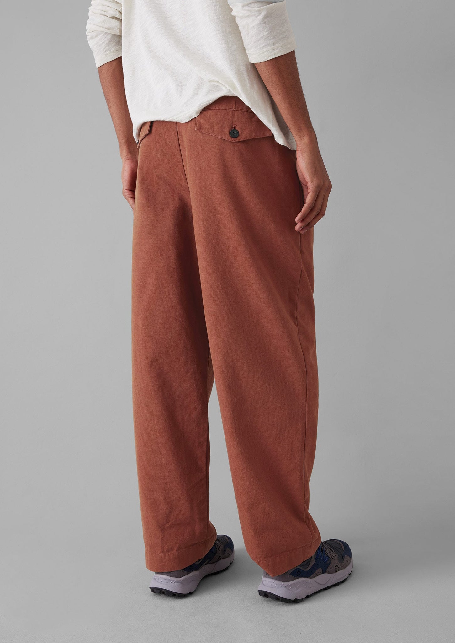 Bill Cotton Wide Leg Pants | Red Granite