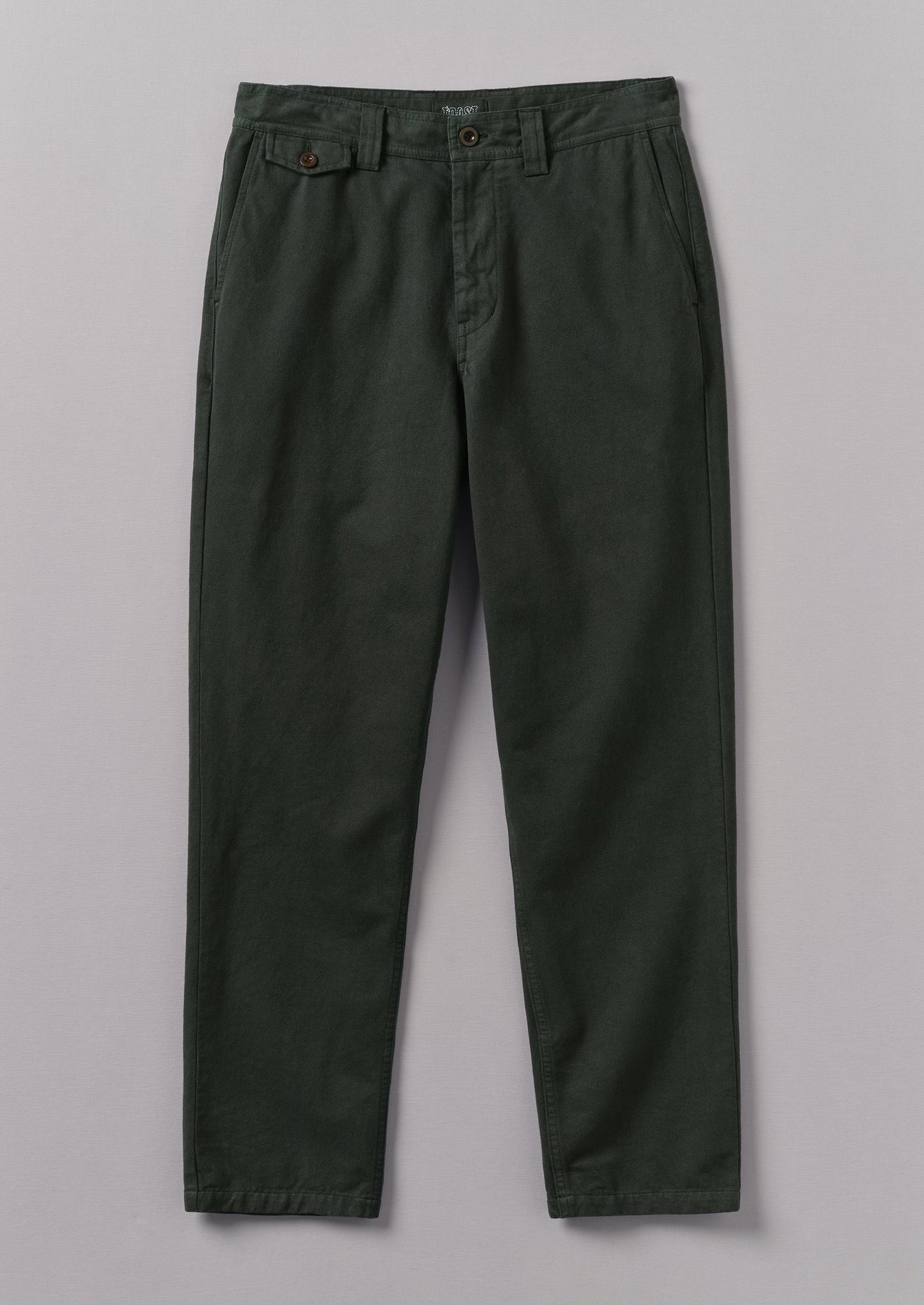 Norv Garment Dyed Tapered Pants | Dark Mineral Green