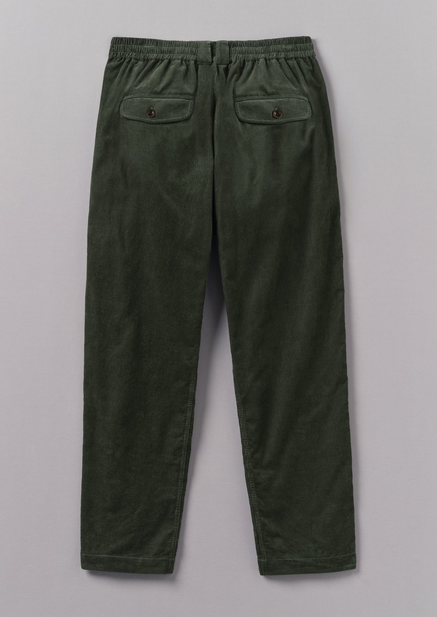 Soft Organic Cord Drawstring Pants | Dark Mineral Green