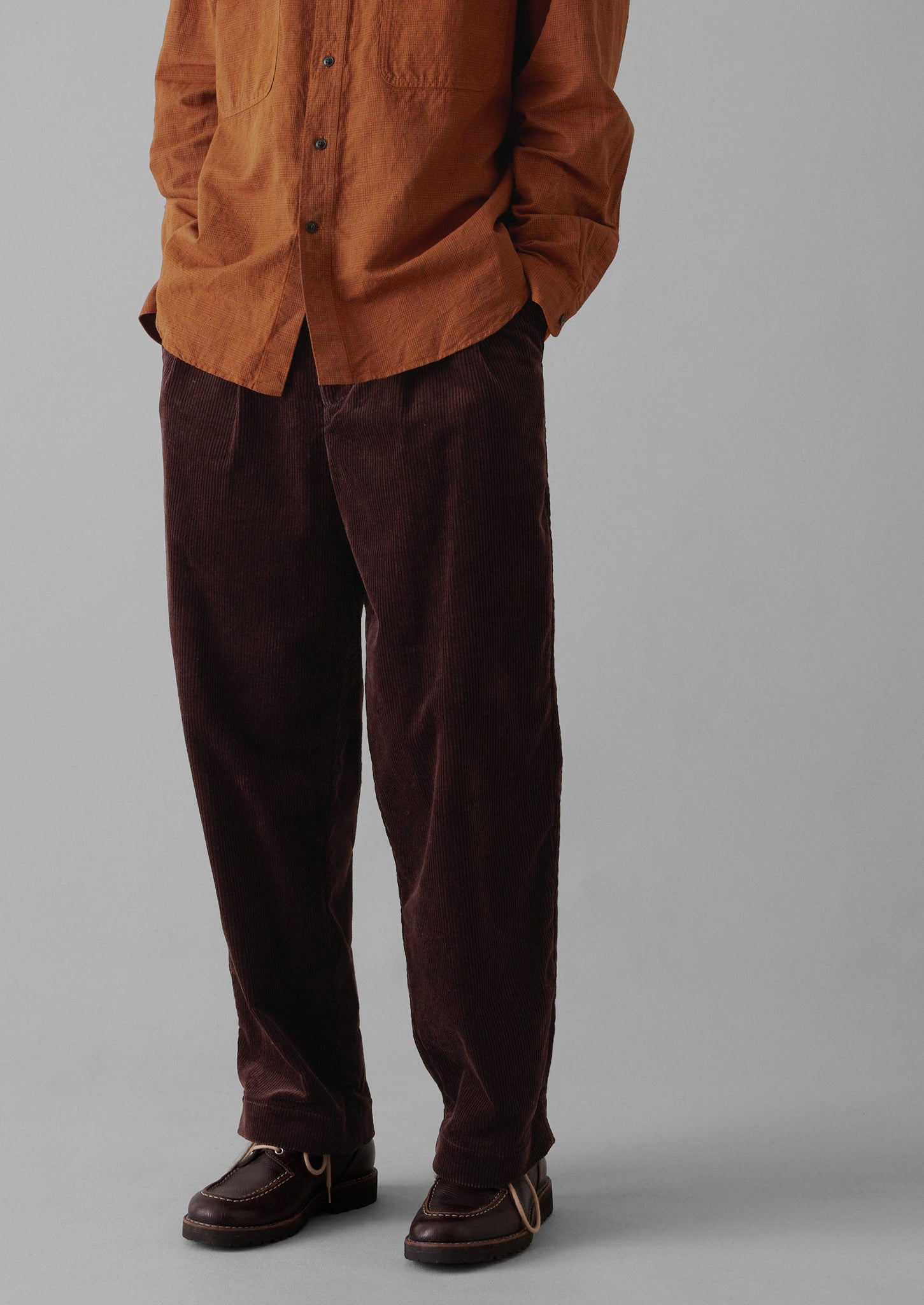 Bill Organic Cord Wide Leg Pants | Chestnut