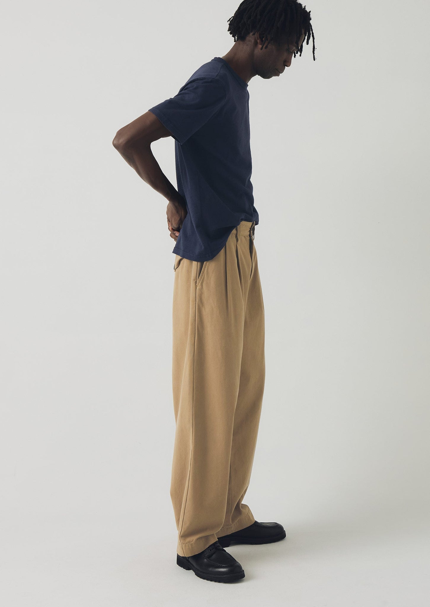 Bill Cotton Wide Leg Pants | Ash Brown