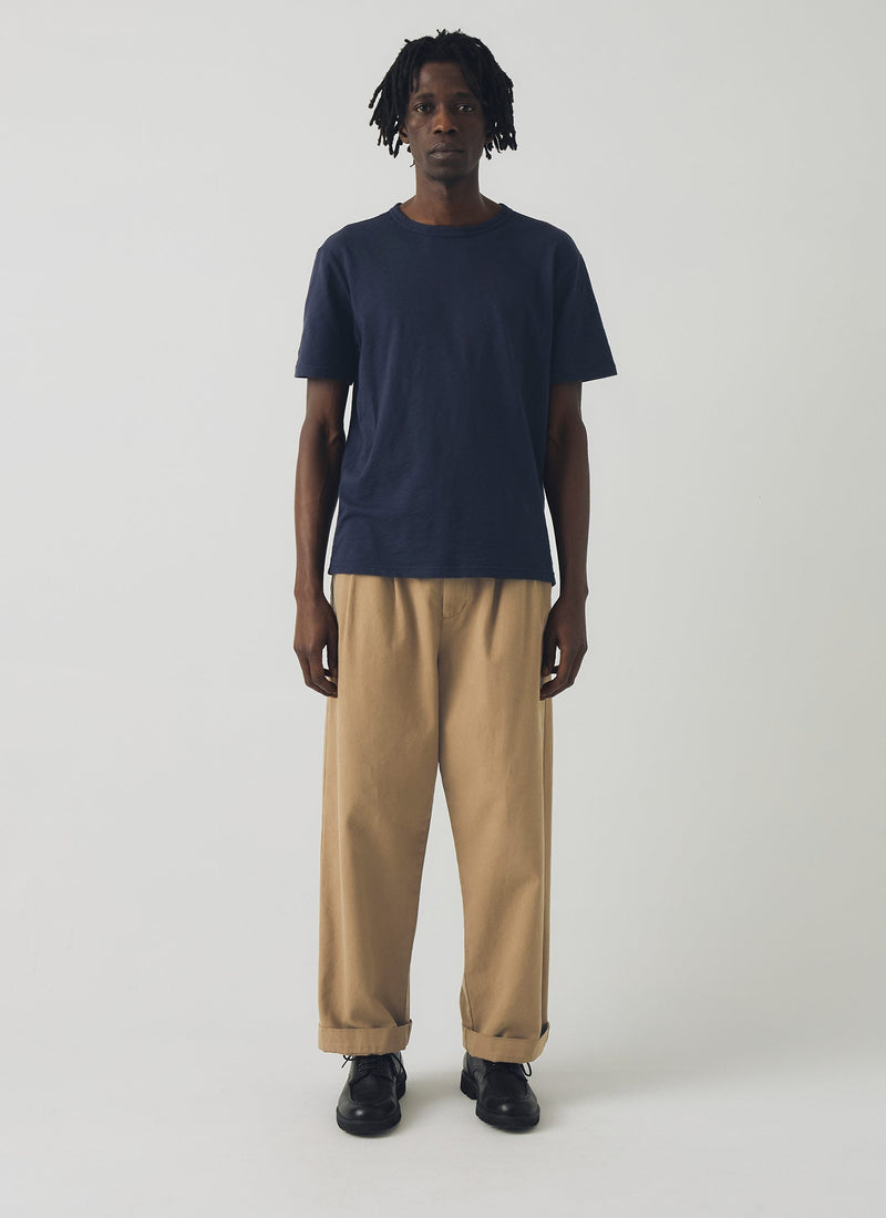 Bill Cotton Canvas Wide Leg Pants | Ash Brown