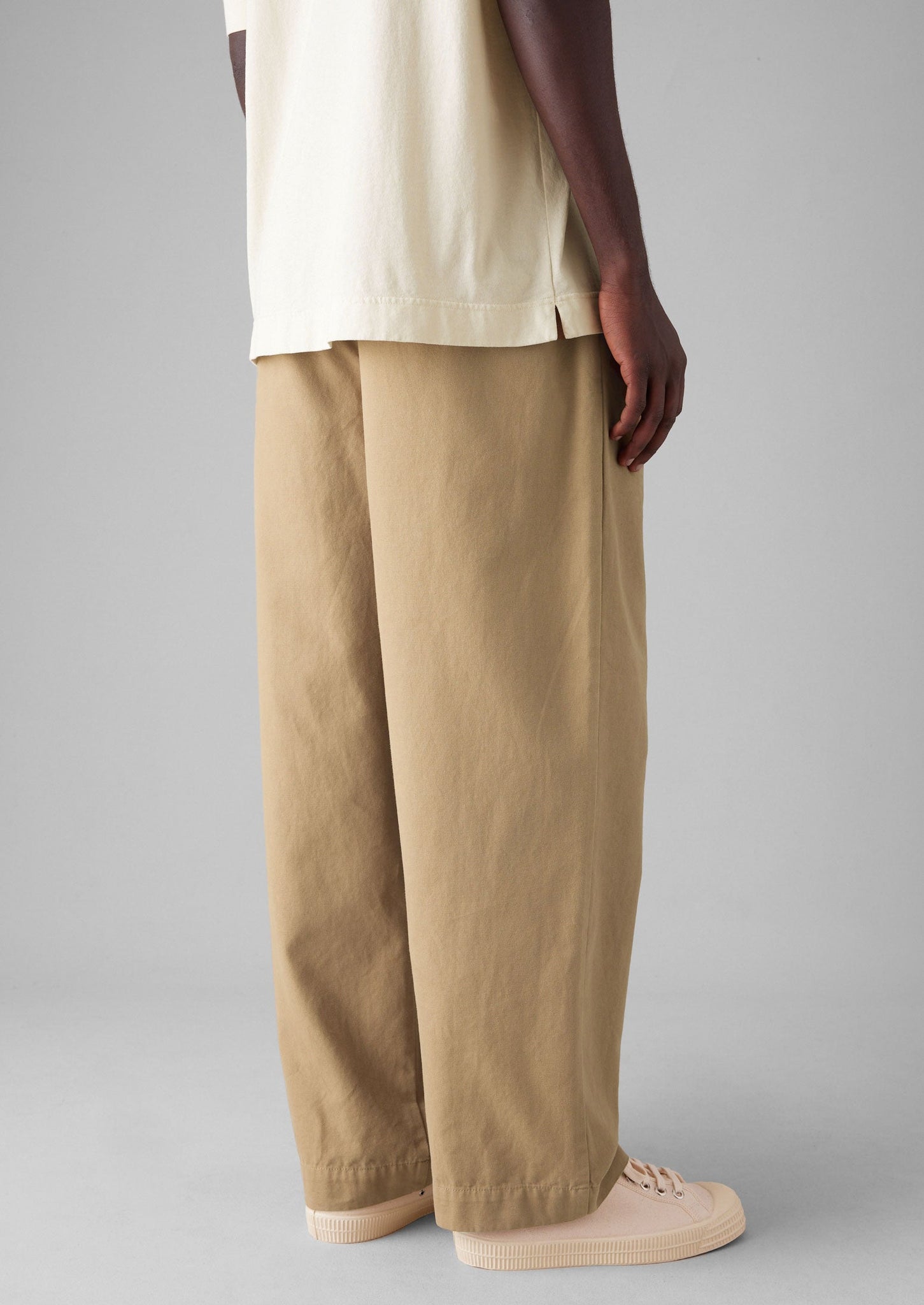 Bill Cotton Wide Leg Pants | Ash Brown