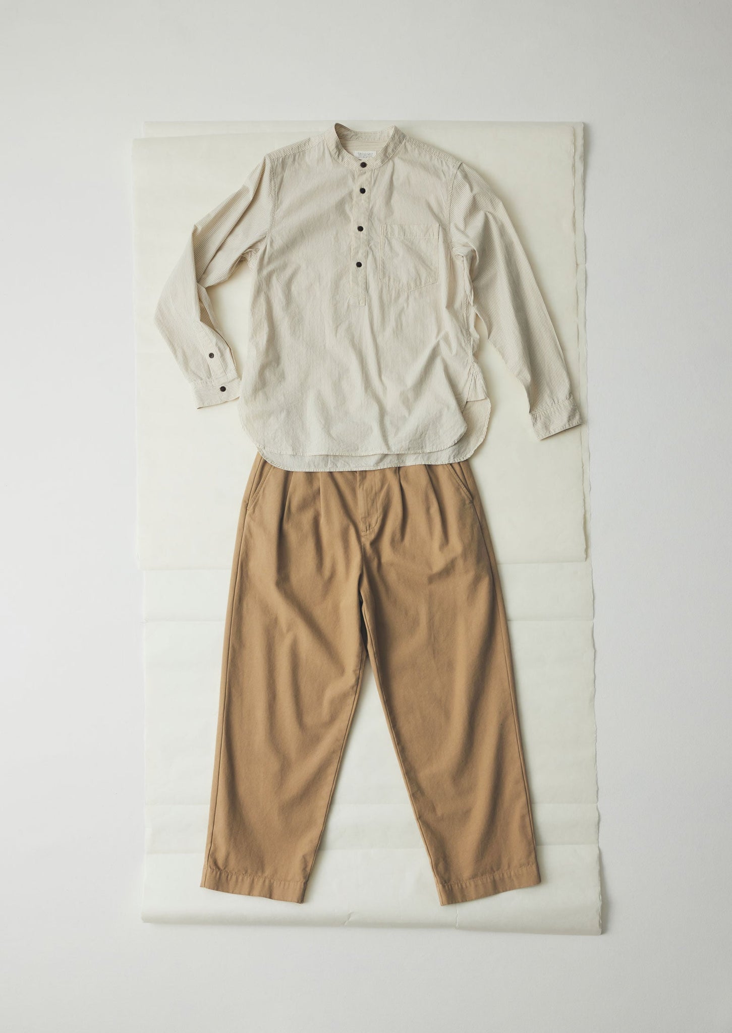 Bill Cotton Wide Leg Pants | Ash Brown