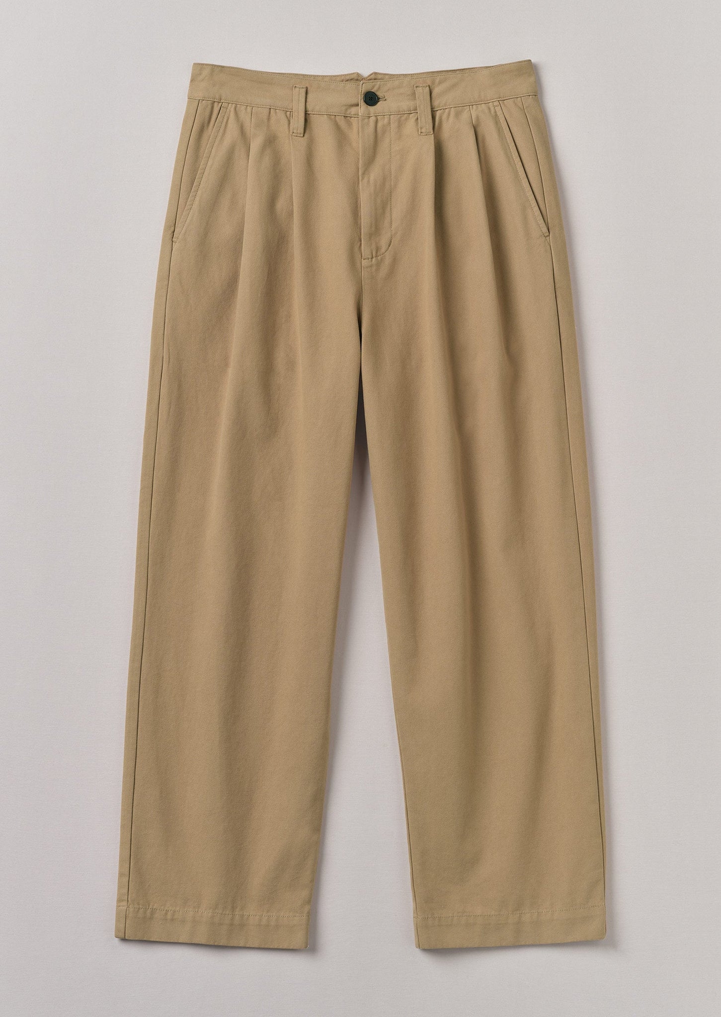 Bill Cotton Wide Leg Pants | Ash Brown