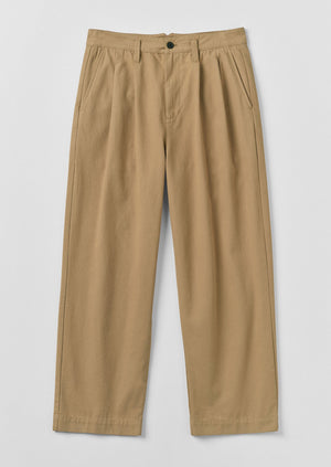 Bill Cotton Wide Leg Pants | Ash Brown