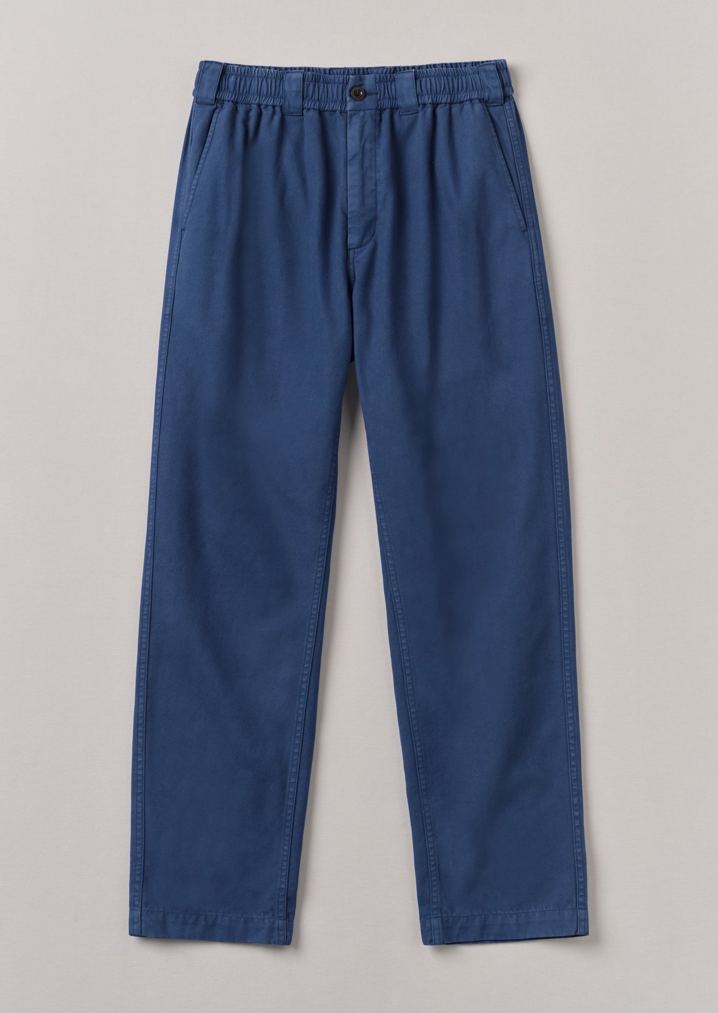 Canvas Cotton Drawstring Pants | Engineer Blue