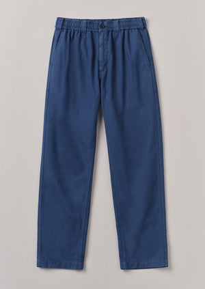 Canvas Cotton Drawstring Pants | Engineer Blue