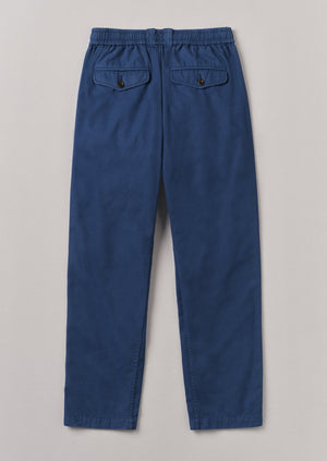 Canvas Cotton Drawstring Pants | Engineer Blue