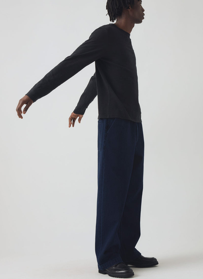 Japanese Denim Wide Leg Pants | Indigo
