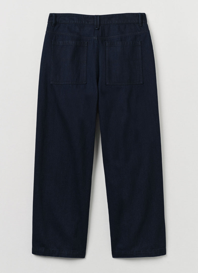 Japanese Denim Wide Leg Pants | Indigo