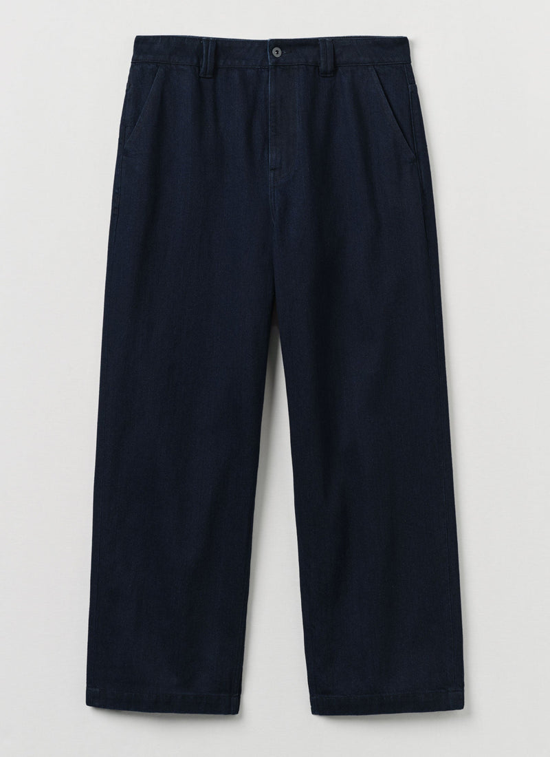 Japanese Denim Wide Leg Pants | Indigo