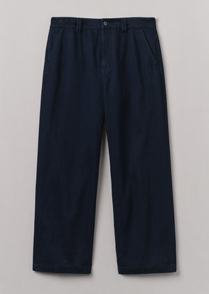 Denim Wide Leg Pants | Indigo