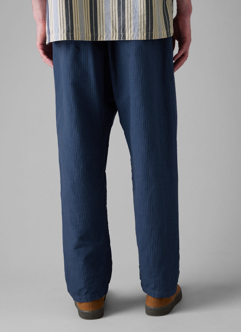 Alfie Overdyed Stripe Pants | Engineer Blue