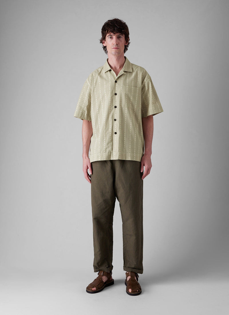 Alfie Overdyed Stripe Pants | Fawn
