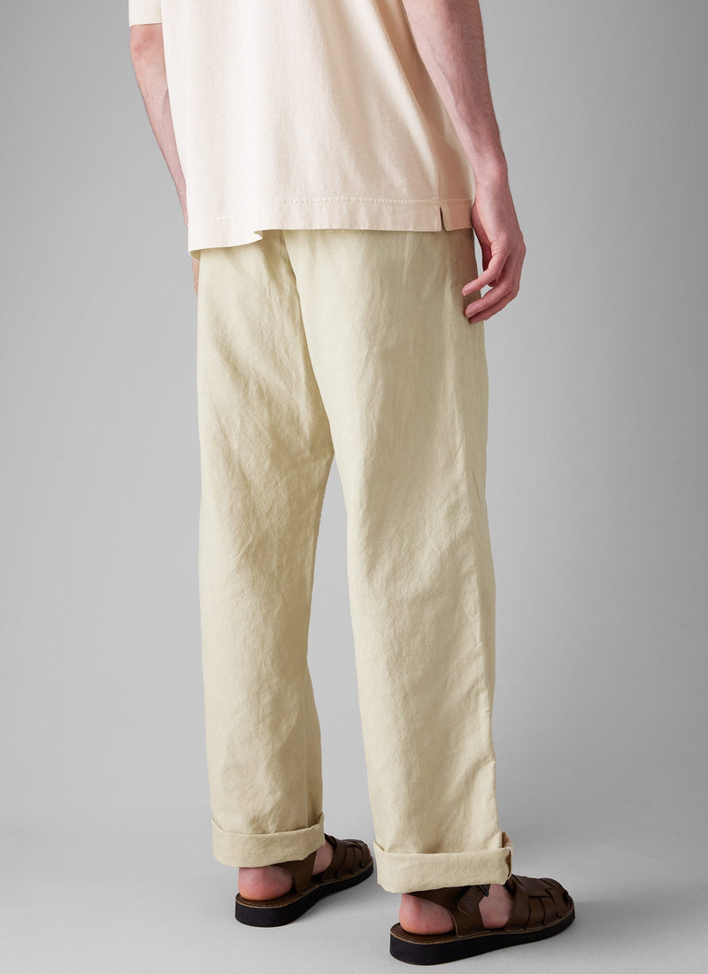 Rory Cotton Linen Drawstring Pants | Wood Ash