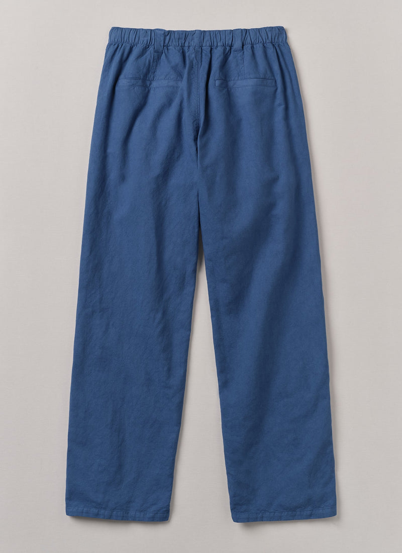 Rory Cotton Linen Drawstring Pants | Washed Indigo