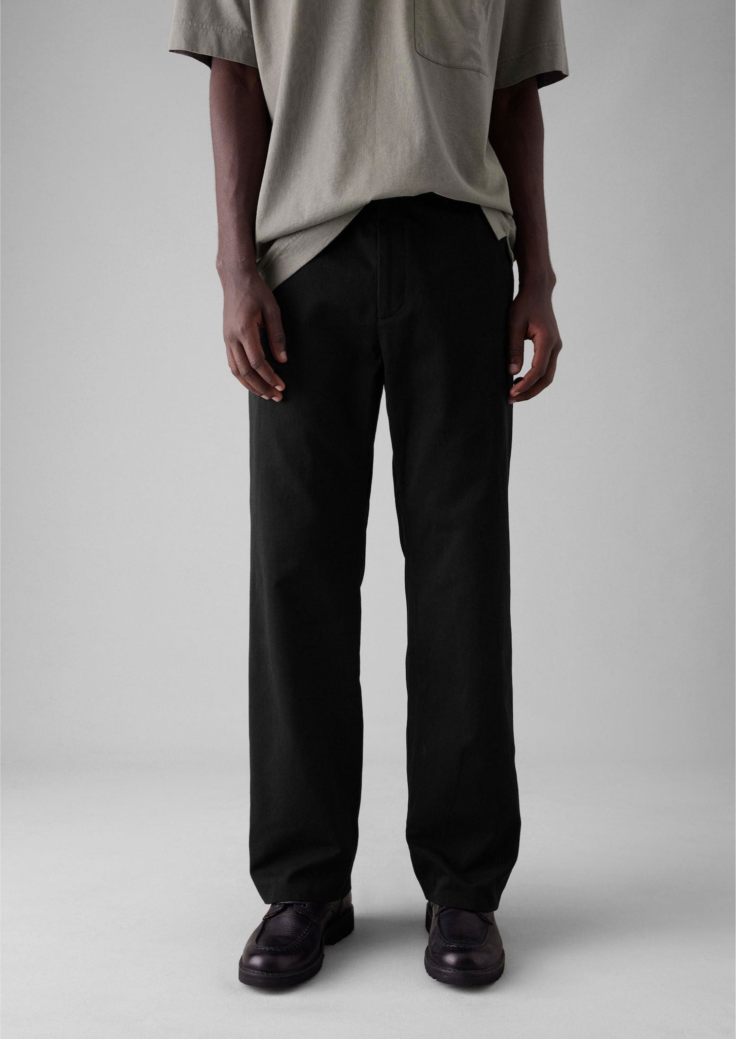 Rory Cotton Linen Twill Pants | Black