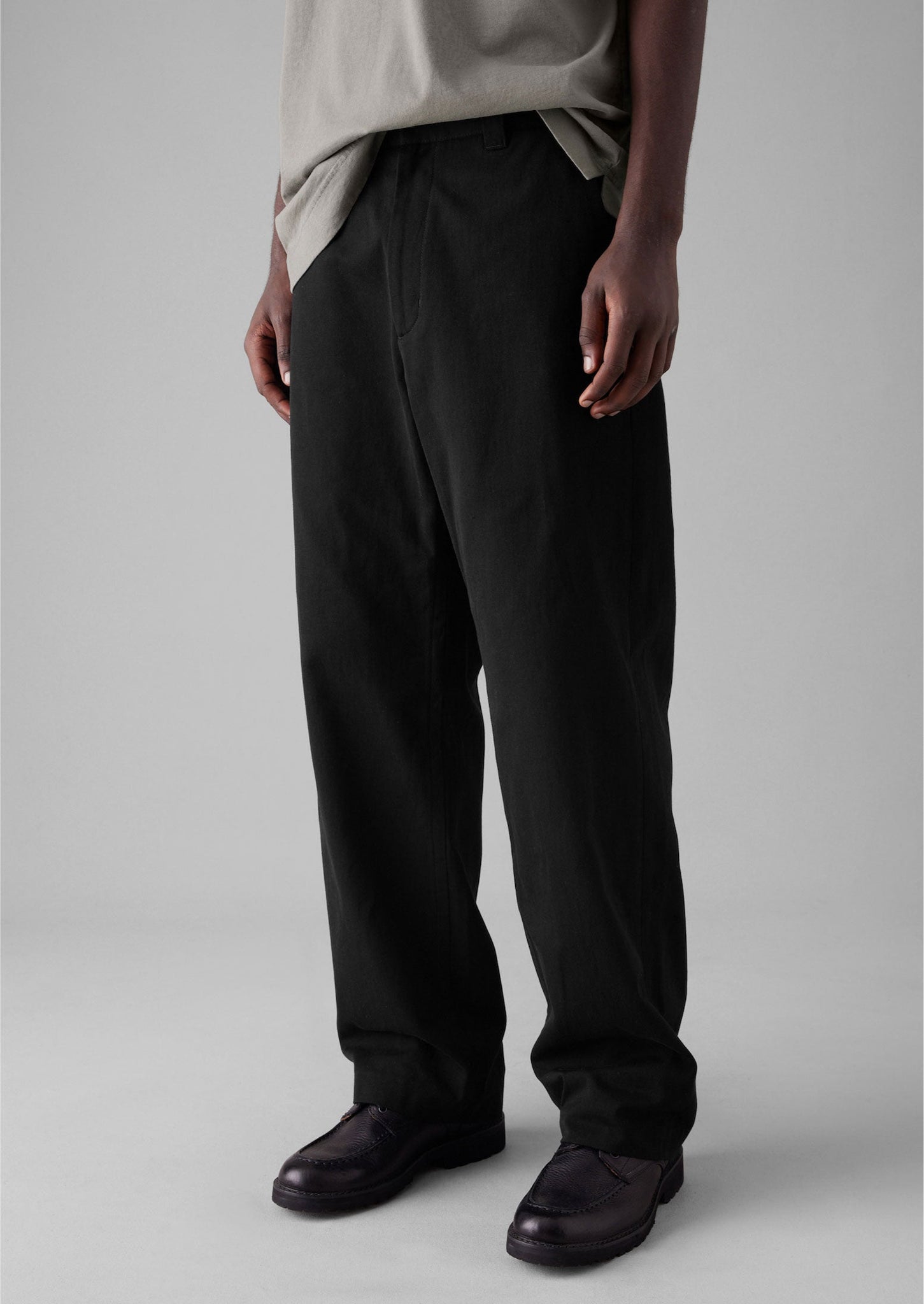 Rory Cotton Linen Twill Pants | Black