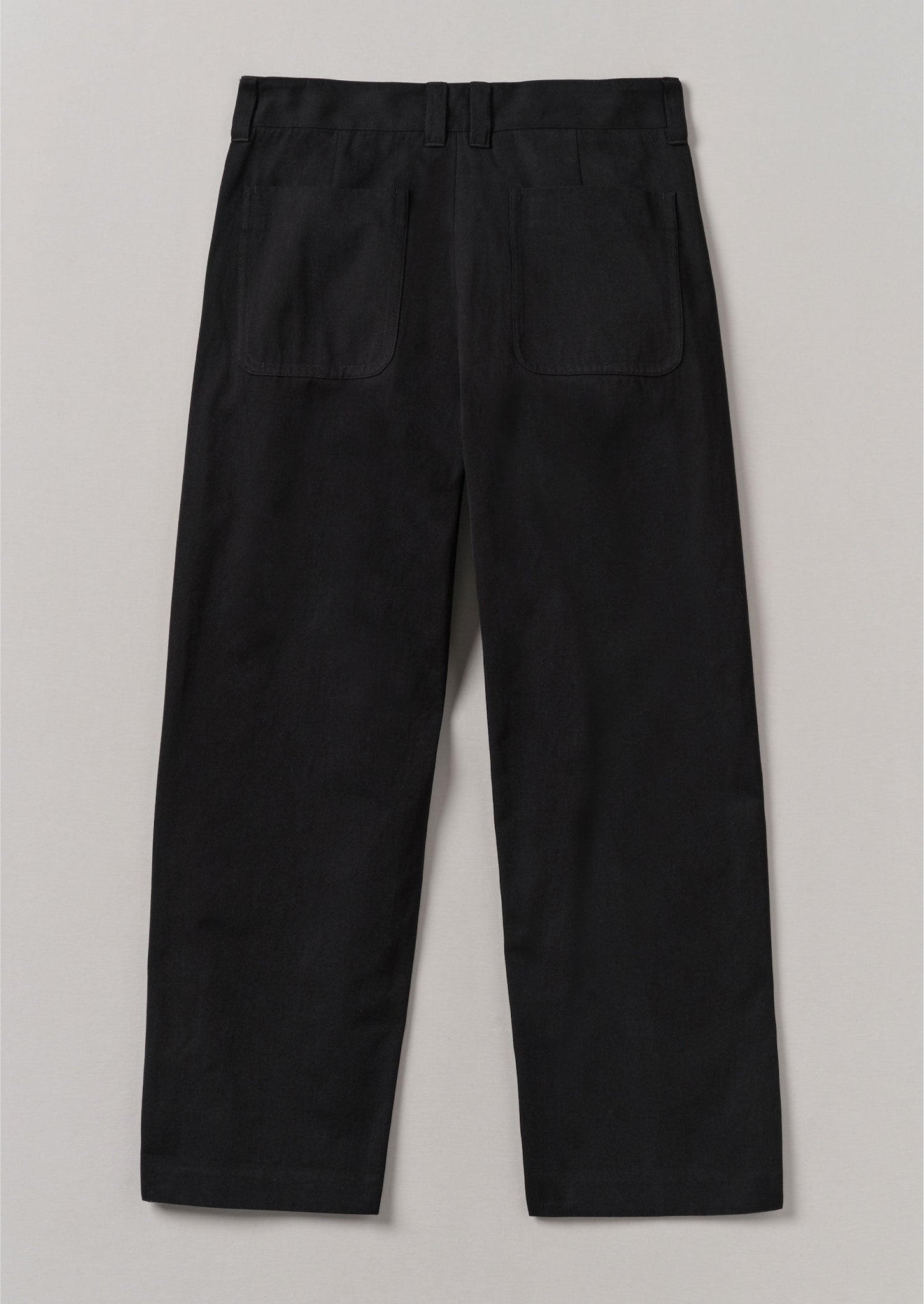 Rory Cotton Linen Twill Pants | Black