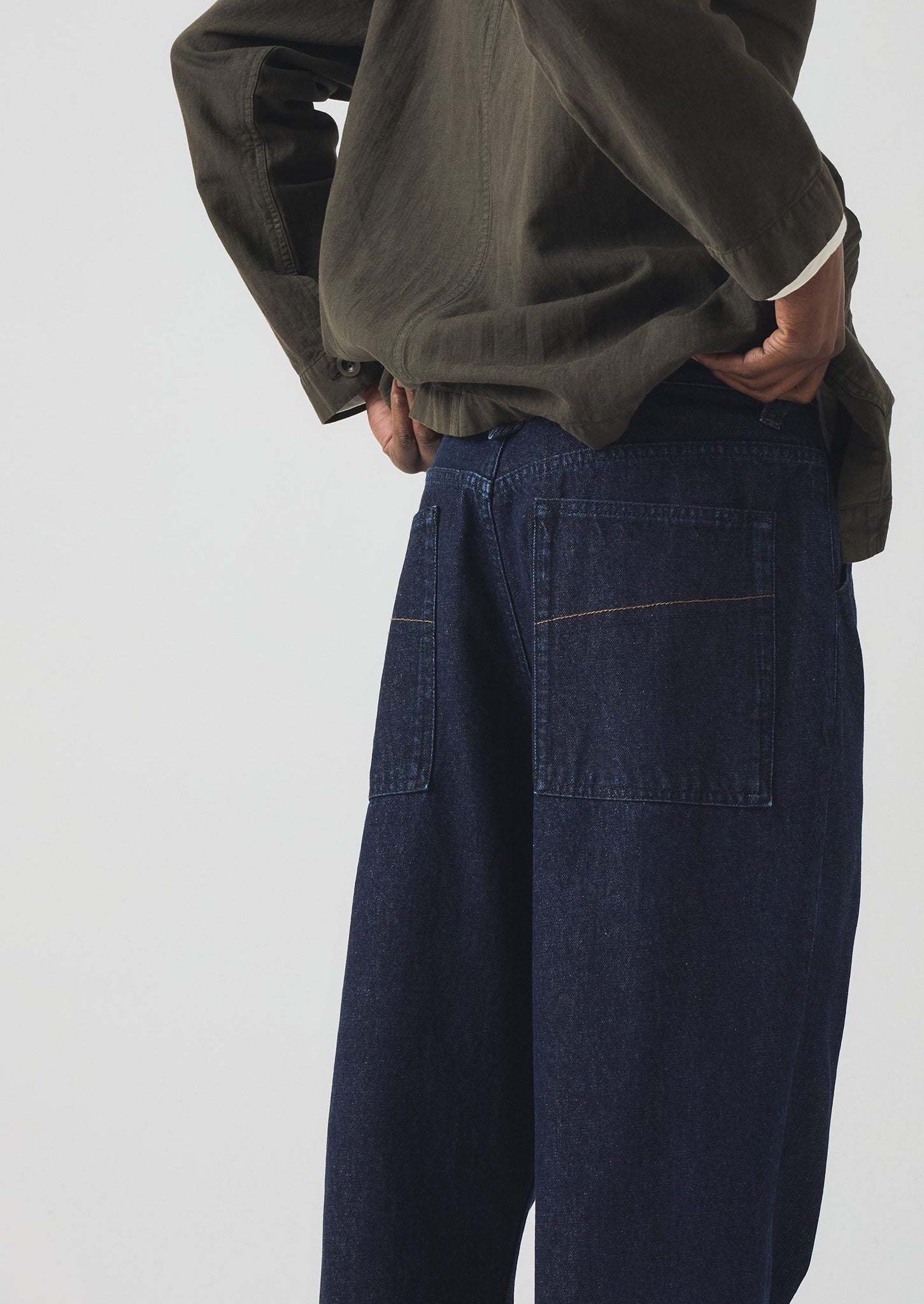 Norv Denim Tapered Pants | Dark Indigo