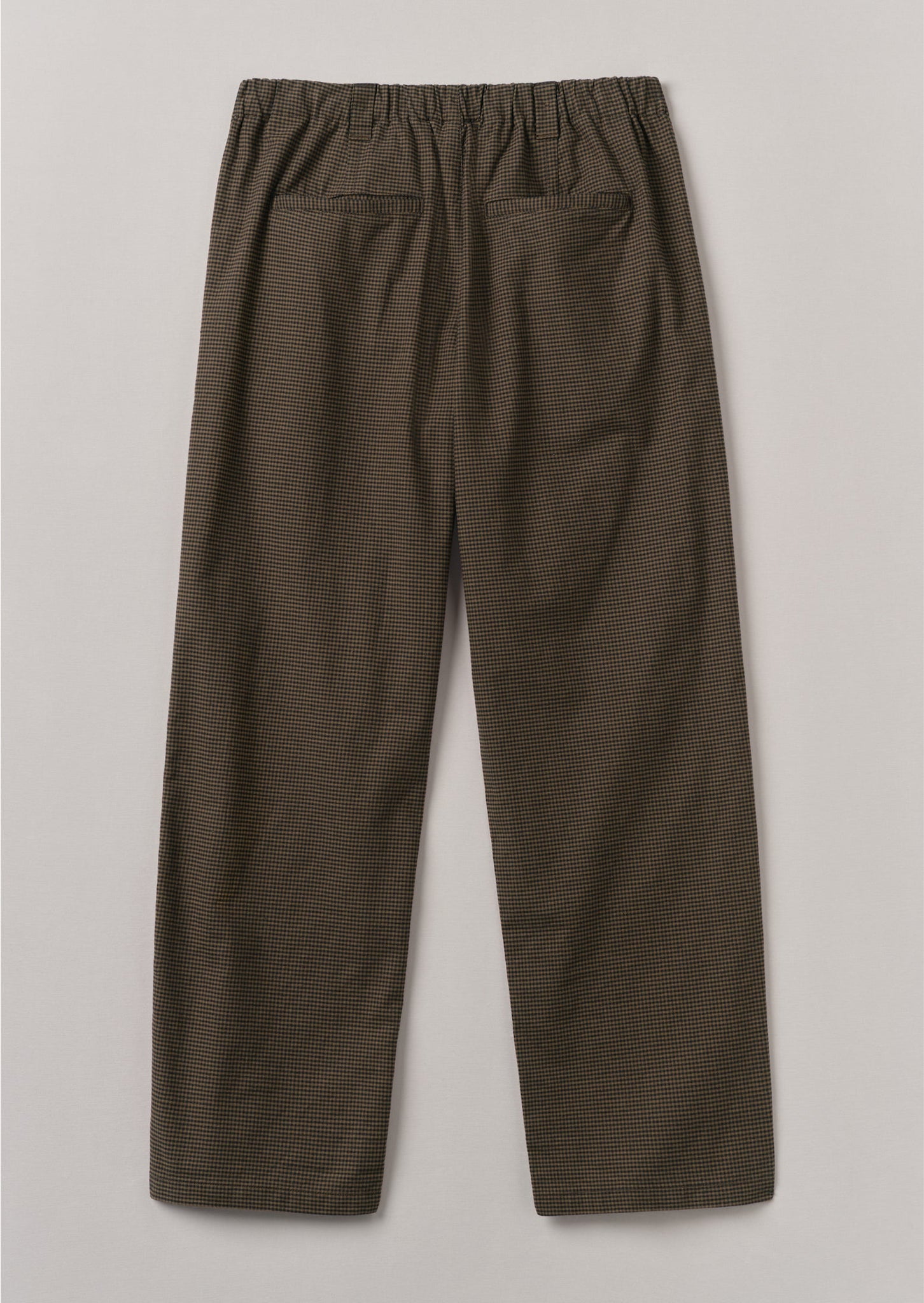 Rory Gingham Drawstring Pants | Burnt Umber