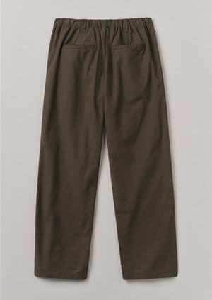 Rory Gingham Drawstring Pants | Burnt Umber