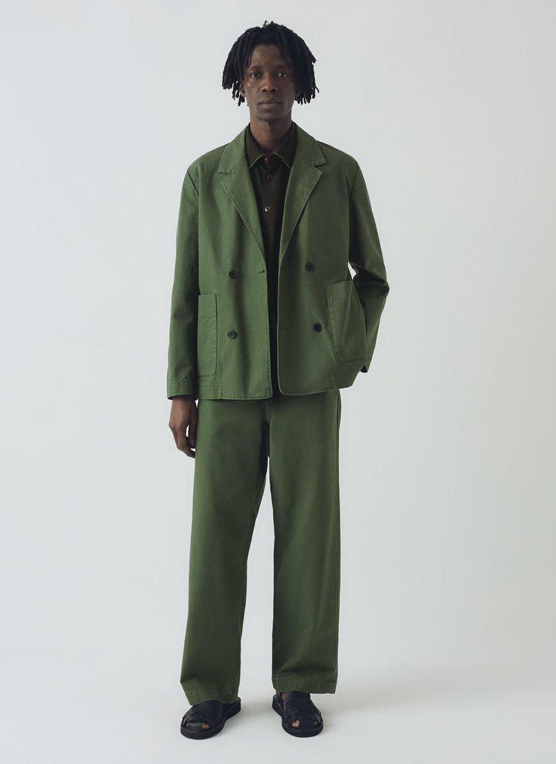 Rory Cotton Canvas Pants | Balsam Green