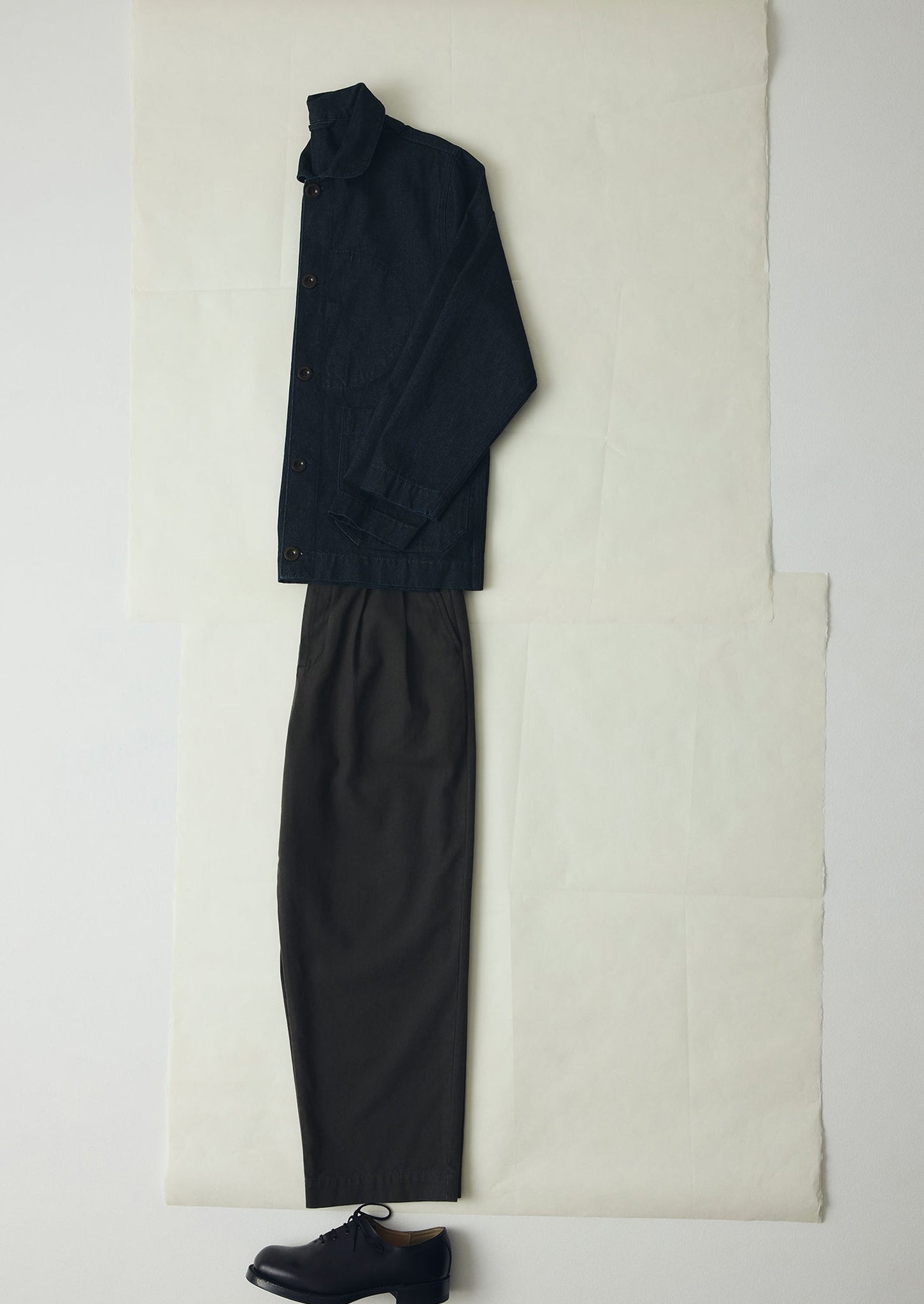 Bill Cotton Canvas Wide Leg Pants | Soft Black