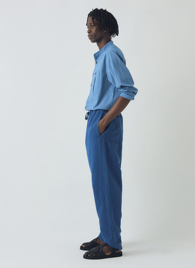 Alfie Garment Dyed Herringbone Pants | Delft