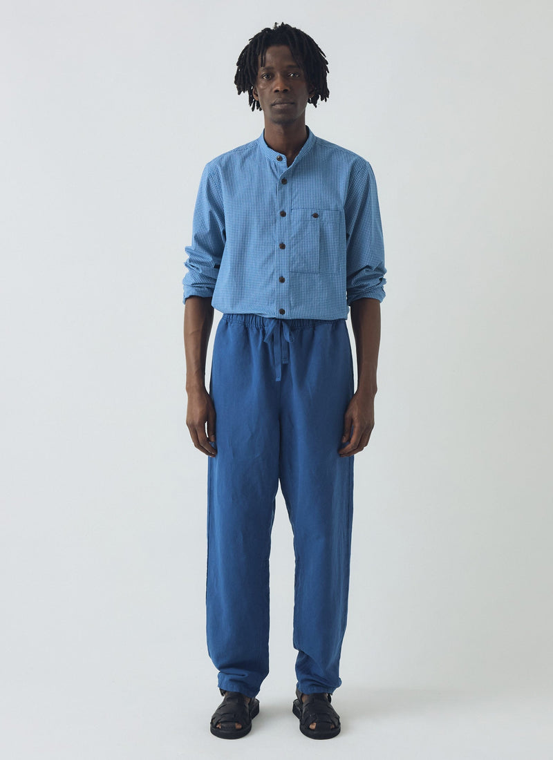 Alfie Garment Dyed Herringbone Pants | Delft
