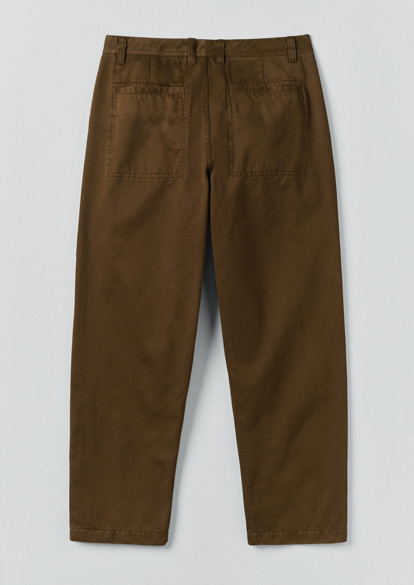 Garment Dyed Cotton Twill Pants | Bronze
