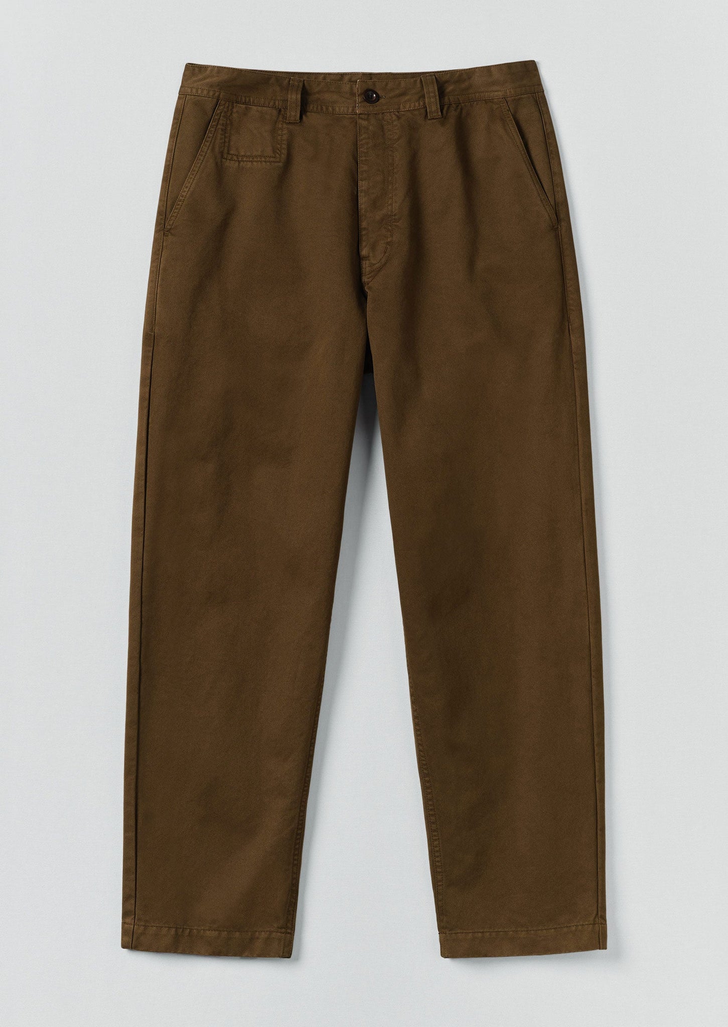 Garment Dyed Cotton Twill Pants | Bronze